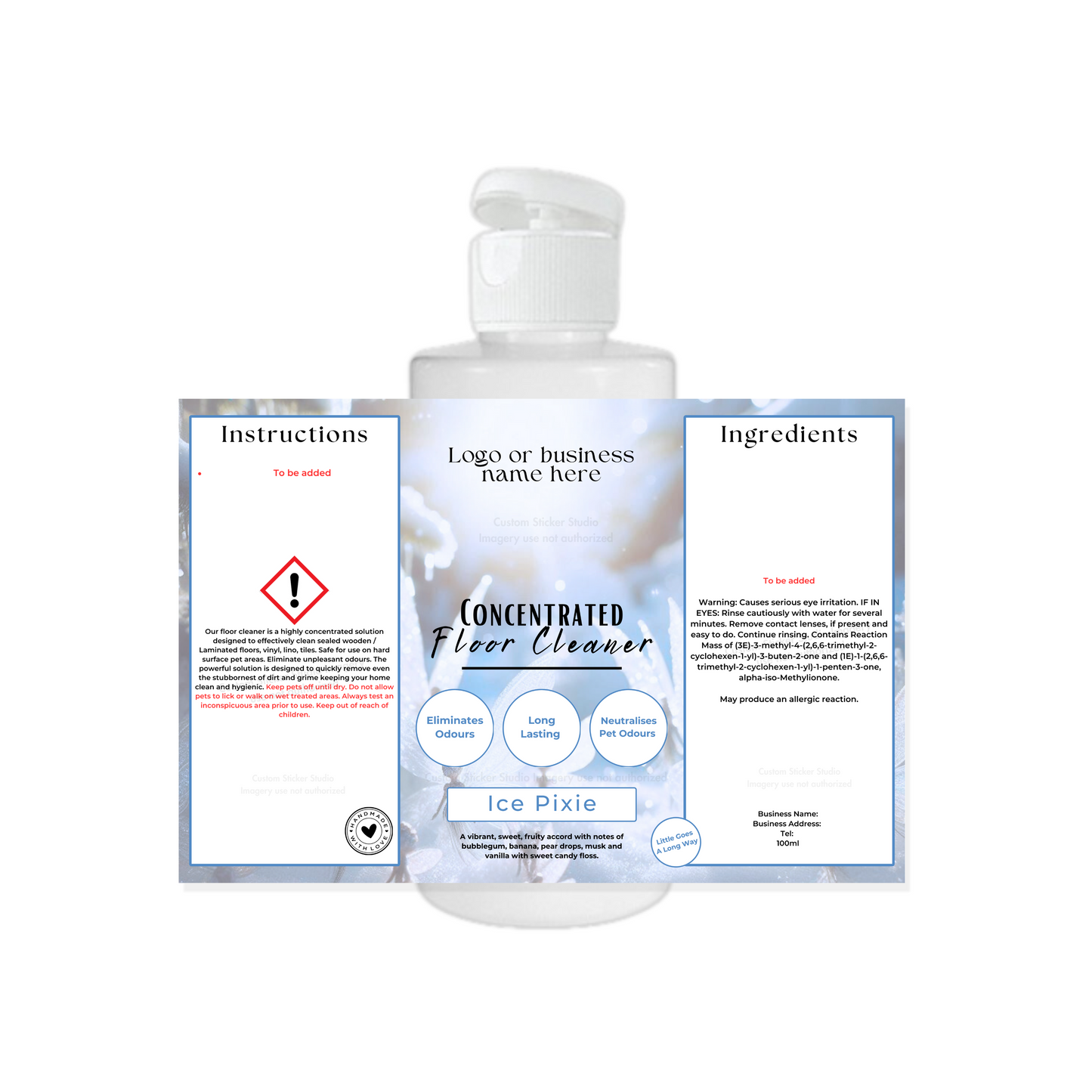 Floor Cleaner Labels