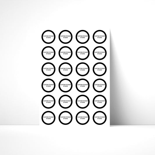 Round Logo Stickers 40MM