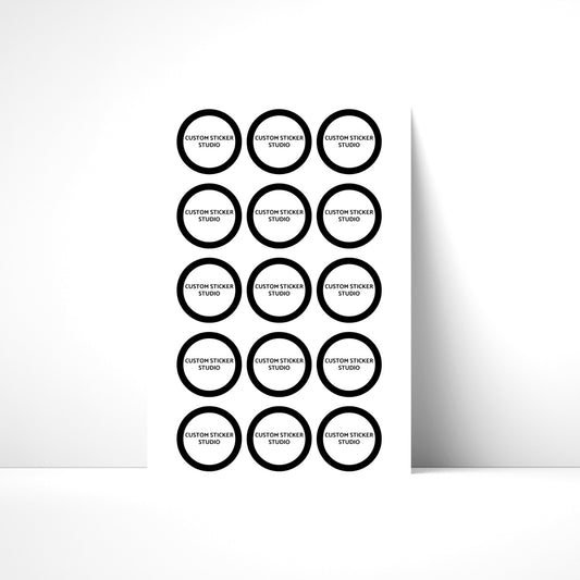 Round Logo Stickers 50MM