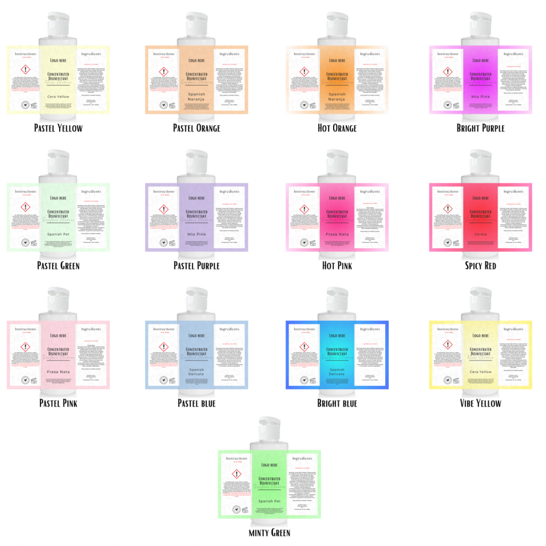 Fabric Cleaner Labels